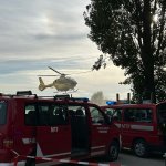 sinkendes Boot auf der Donau am 12.10.2024