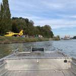 sinkendes Boot auf der Donau am 12.10.2024