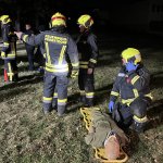 Einsatzübung "Verkehrsunfall mit Menschenrettung"