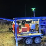 Großbrand einer Lagerhalle in Mannsdorf